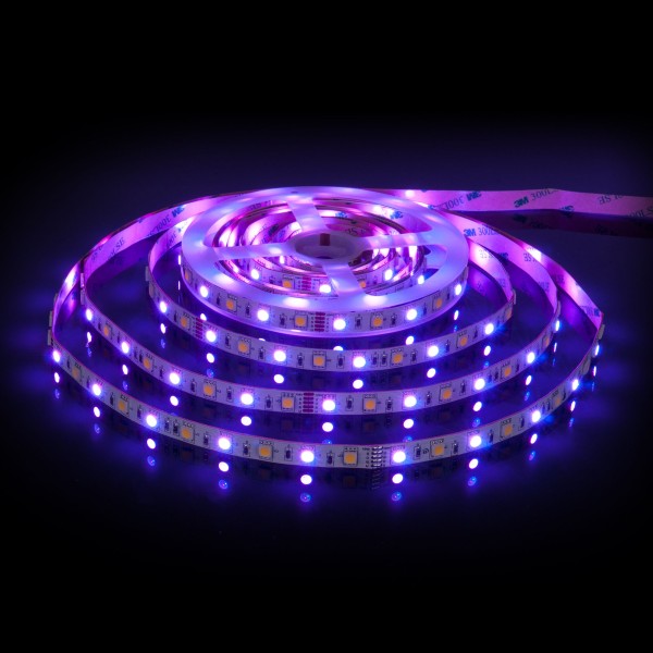 Светодиодная лента 24 В 14,4 Вт/м 60 Led/м 5050+5050 IP20, MIX RGB/дневной белый 4200K, 5 м Лента светодиодная 24V 14,4W 60Led 5050+5050 IP20 MIX RGB/дневной белый, 5м