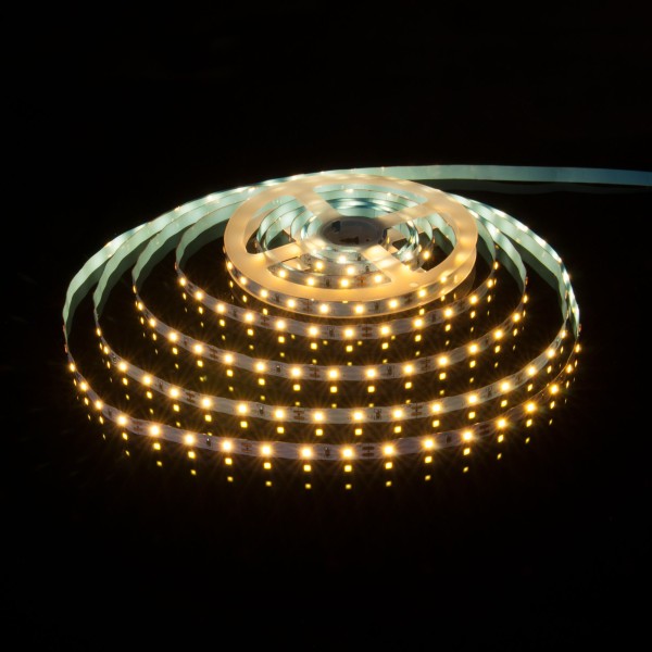 Комплект светодиодной ленты 12 В 4,8 Вт 60 Led/м 2835 IP20, теплый белый 3300K, 5 м Набор светодиодной ленты 12V 4,8W 60Led 2835 IP20 теплый белый, 5м