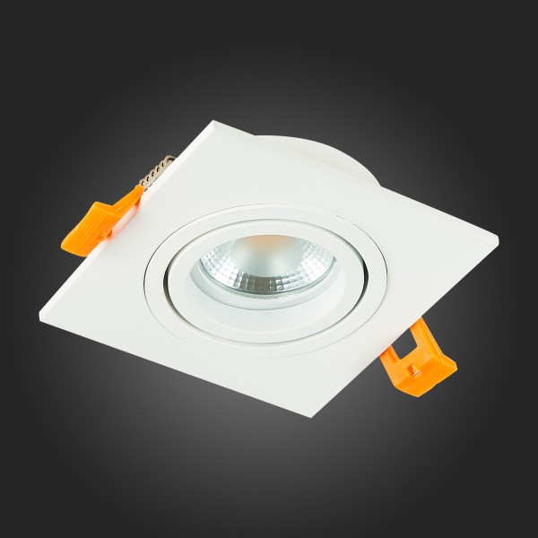 ST251.508.01 Св-к встр. Белый GU10 1*50W  IP20 L92xW92xH27 220V Без ламп Встраиваемые светильники