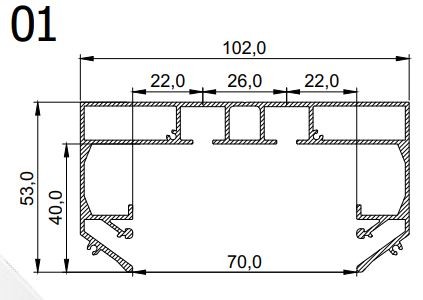 SK01 LumFer скрытый карниз