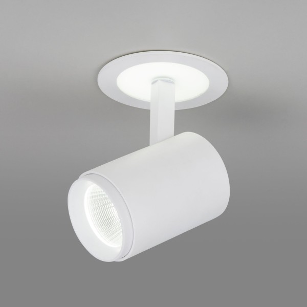 Акцентный поворотный светодиодный светильник DSR002 9+3W 6500K белый матовый