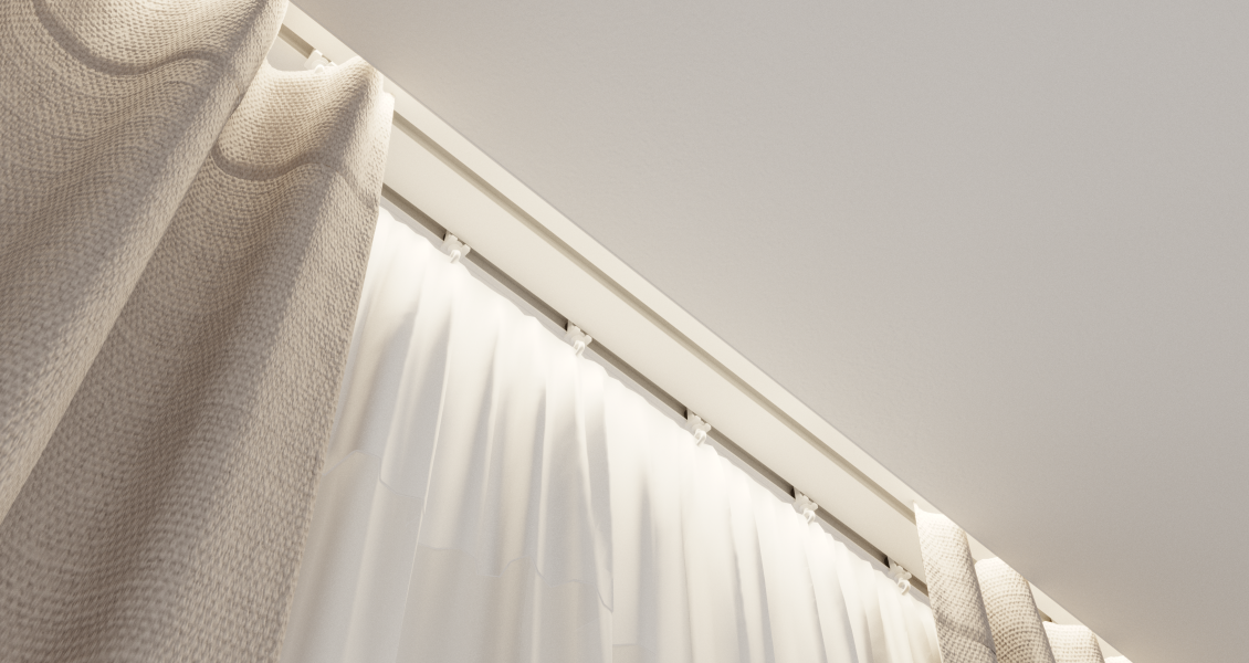 Карнизный профиль Slott Parsek с подсветкой