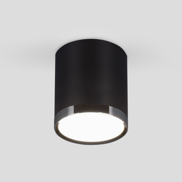 Накладной светодиодный светильник DLR024 6W 4200K черный матовый