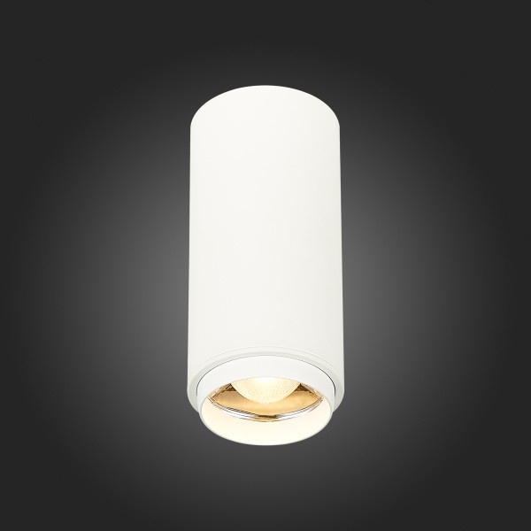 ST600.532.10 Светильник потолочный Zoom Белый LED 1*10W 3000K 1 000Lm Ra>80 15-60° IP20 D59xH130 170 Накладные светильники
