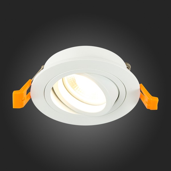 ST251.518.01 Св-к встр. Белый GU10 1*50W IP20 L90xW90xH27 220V Без ламп Встраиваемые светильники