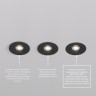 DK3020-BK Встраиваемый светильник, IP 20, 10 Вт, GU5.3, LED, черный, пластик