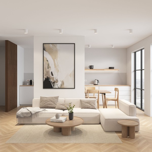 DK3090-WH Светильник накладной IP 20, 10 Вт, GU5.3, LED, белый/белый, пластик