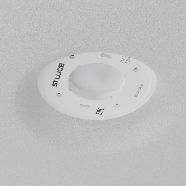 ST760.508.01 Св-к встр. в натяжной потолок  Белый, Серый GX53 1*12W 120 IP20 D110хH35мм220V Без ламп Встраиваемые светильники