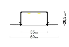 Световая линия Gips Line 35