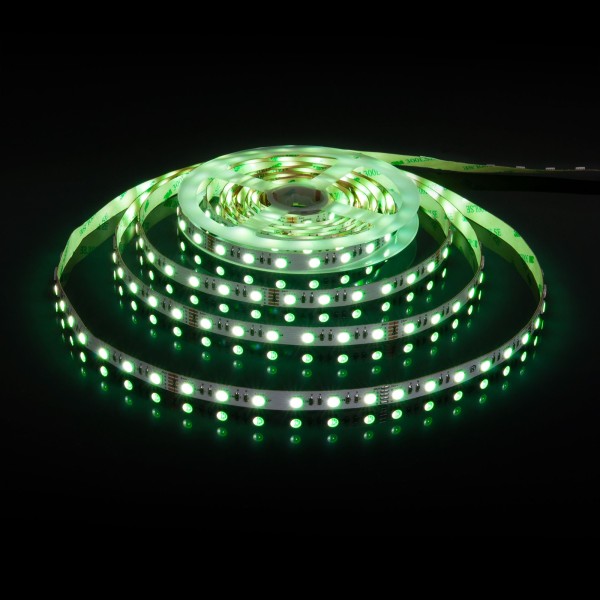 Светодиодная лента 24 В 24 Вт/в 60 Led/м 5050 IP20, MIX RGB/холодный белый 6500K, 5 м Лента светодиодная 24V 24W 60Led 5050 IP20 MIX RGB/холодный белый, 5м