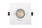 DK3021-WH Встраиваемый светильник, IP 20, 10 Вт, GU5.3, LED, белый, пластик