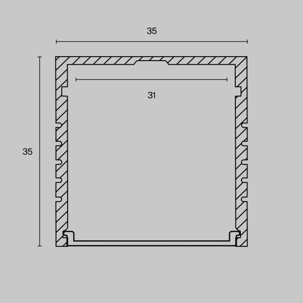 Комплектующие к светодиодной ленте Led Strip ALM-3535A-S-2M