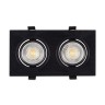 DK3022-BK Встраиваемый светильник, IP 20, 10 Вт, GU5.3, LED, черный, пластик