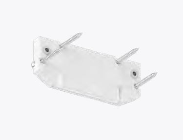 Торцевая заглушка Slott Intruder для однофазного трека с видимым фиксатором 