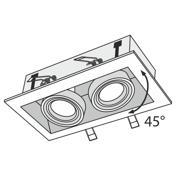 Встраиваемый светильник Technical DL008-2-02-S