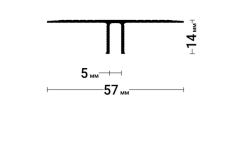 Теневой разделительный профиль Gips Euro 04