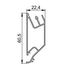 PU60 LumFer профиль переход уровня