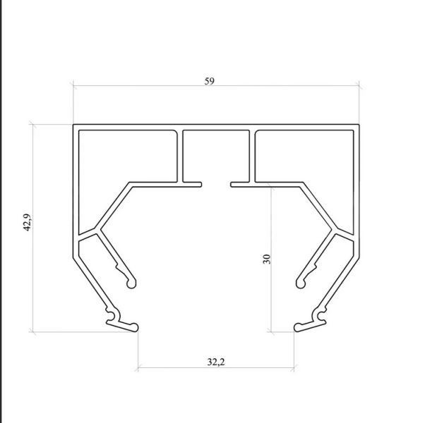 Гардина АМ1 однорядная Parsek