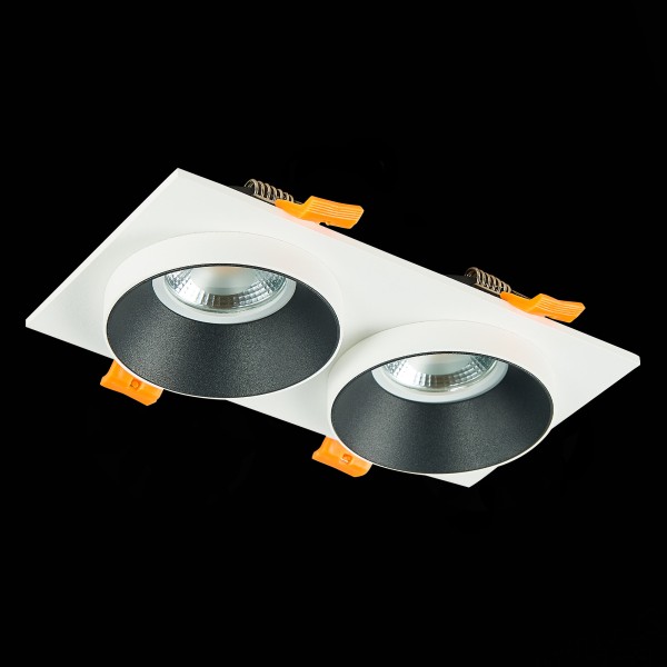 ST206.528.02 Св-к встр. Белый GU10 2*50W  IP20 L175xW92xH38 220V Без ламп Встраиваемые светильники