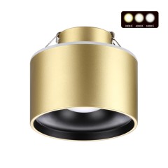 358963 SPOT NT22 447 бронза св. Светильник встраиваемый с переключ. цв. температуры IP20 LED 3000К\4000К\6000К 12W вниз + 3W вверх 110-265V GIRO