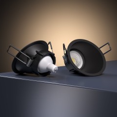 Светильник встраиваемый Side GU10 черный 25059/01