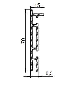 LB01 LumFer профиль для световых потолков