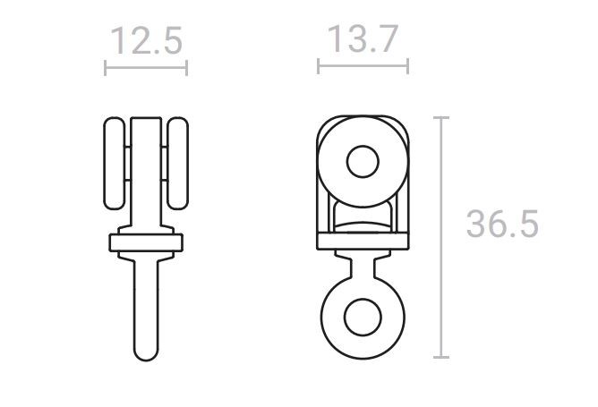 Карнизный профиль SLIM ROAD 01 однорядный Kraab