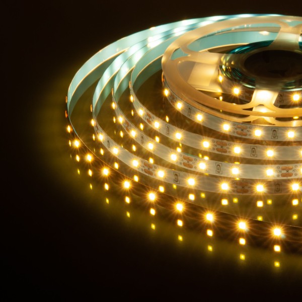 Светодиодная лента 12 В 4,8 Вт/м 60 Led/м 2835 IP20, теплый белый 3300К, 5 м Лента светодиодная 12V 4,8W 60Led 2835 IP20 теплый белый, 5м