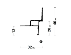 Теневой профиль Gips Euro 03