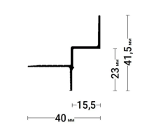 Теневой профиль Gips Euro 01