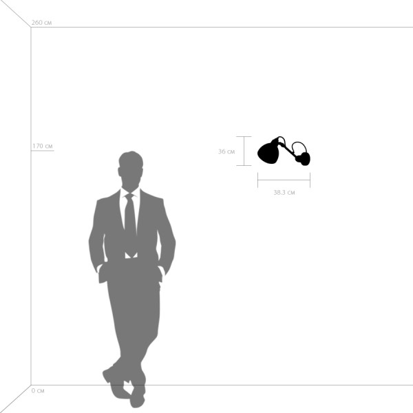 865606 Бра LOFT 1х40W E14 БЕЛЫЙ