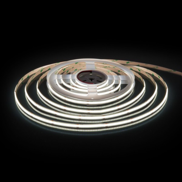 Светодиодная лента 24 В 11 Вт/м 352 Led/м COB IP20, холодный белый 6500K, 5 м Лента светодиодная 24V 11W 352Led COB IP20 холодный белый, 5м