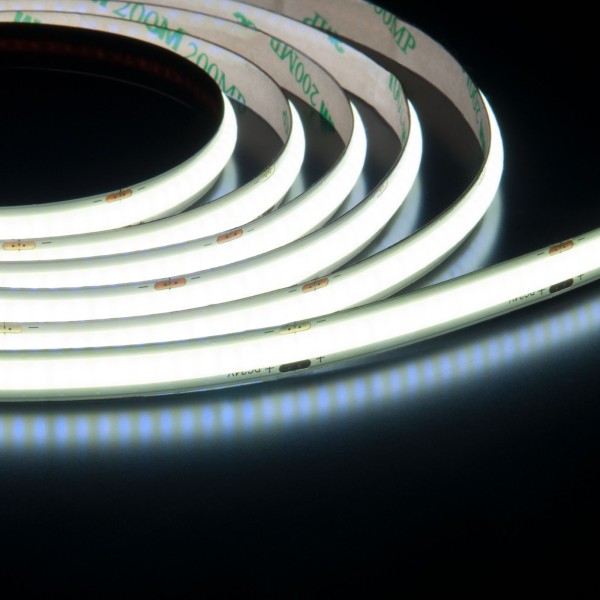 Светодиодная лента 24 В 11 Вт/м 352 Led/м COB IP20, холодный белый 6500K, 5 м Лента светодиодная 24V 11W 352Led COB IP20 холодный белый, 5м