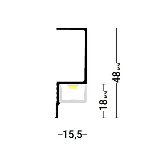 Парящий профиль Gips Fly 02