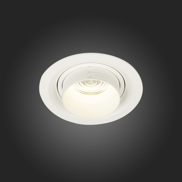 ST701.548.12 Св-к встр. Zoom Белый LED 1*12W 4000K 960Lm Ra90 15°-60° IP20 D115xH95 170-240V Встраиваемые светильники
