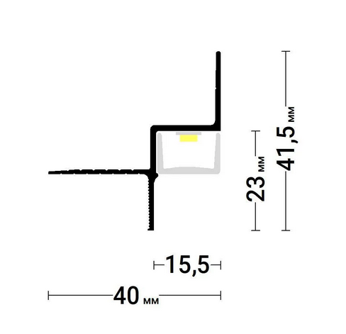 Парящий профиль Gips Fly 01