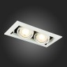 ST250.558.02 Св-к встр. Черный, Белый GU10 2*50W  IP20 L245xW126xH70 220V Без ламп Встраиваемые светильники
