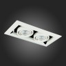 ST250.558.02 Св-к встр. Черный, Белый GU10 2*50W  IP20 L245xW126xH70 220V Без ламп Встраиваемые светильники