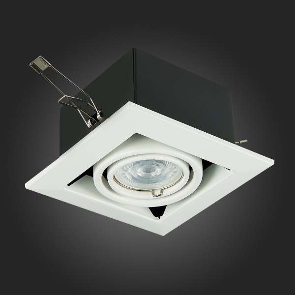 ST250.558.01 Св-к встр. Черный, Белый GU10 1*50W IP20 L126xW126xH70 220V Без ламп Встраиваемые светильники