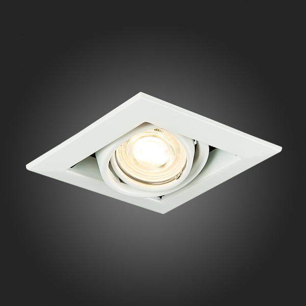 ST250.558.01 Св-к встр. Черный, Белый GU10 1*50W IP20 L126xW126xH70 220V Без ламп Встраиваемые светильники