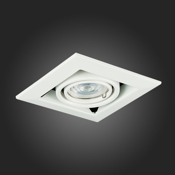 ST250.558.01 Св-к встр. Черный, Белый GU10 1*50W IP20 L126xW126xH70 220V Без ламп Встраиваемые светильники