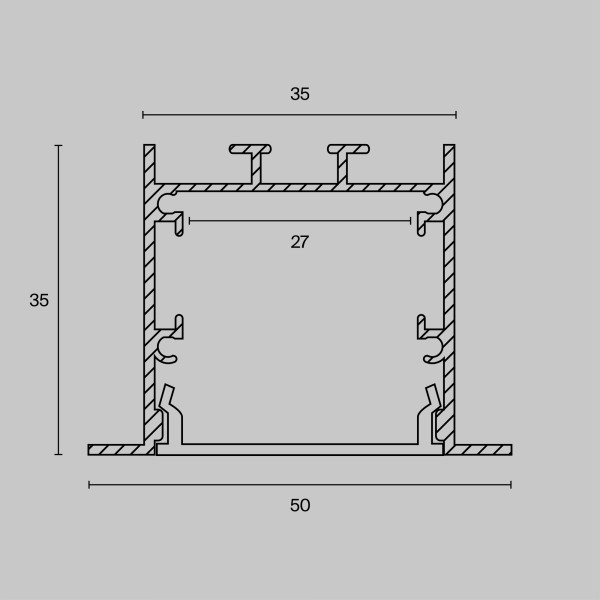 Комплектующие к светодиодной ленте Led Strip ALM-5035-S-2M