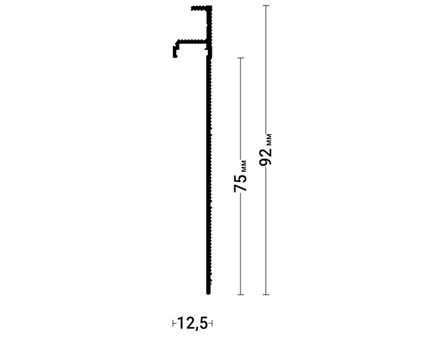 Теневой плинтус Gips Plintus 02