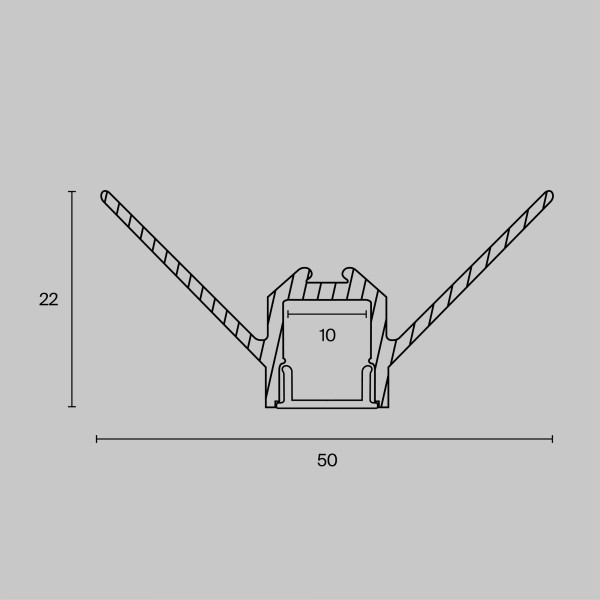 Комплектующие к светодиодной ленте Led Strip ALM-5022-S-2M