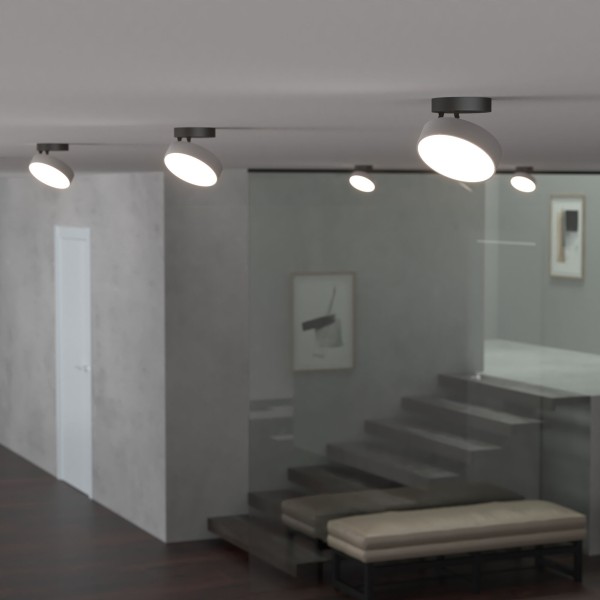 Накладной поворотный светодиодный светильник Pila серебро 12W 4200К 25135/LED