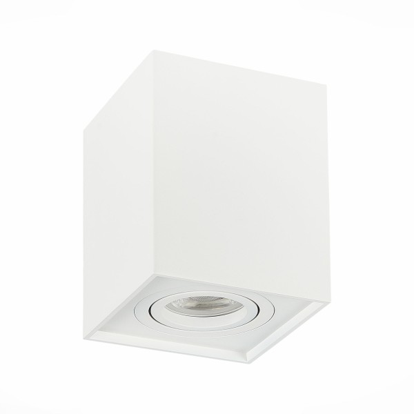ST109.507.01 Светильник потолочный Белый GU10 1*50W  L100xW100xH123 220V Без ламп Накладные светильники