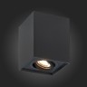 ST109.407.01 Светильник потолочный Черный GU10 1*50W L100xW100xH123 220V Без ламп Накладные светильники