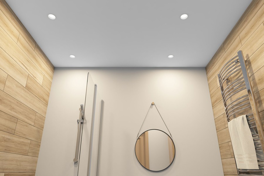 DK3103-WH Встраиваемый влагозащищенный светильник, IP 65, 10 Вт, GU5.3, LED, белый, пластик