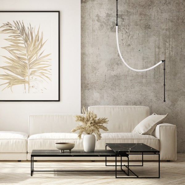 SL6132.401.20 Светильник настенно-потолочный ST-Luce Черный/Белый LED 1*20W 3000K STRAP