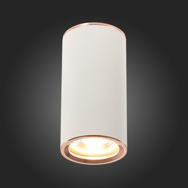 ST111.527.01 Светильник потолочный Белый GU10 1*50W D54xH105 220V Без ламп Накладные светильники